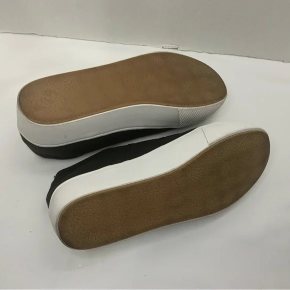 Steve Madden Black Platform Sneakers Shoes - Picture 7 of 12